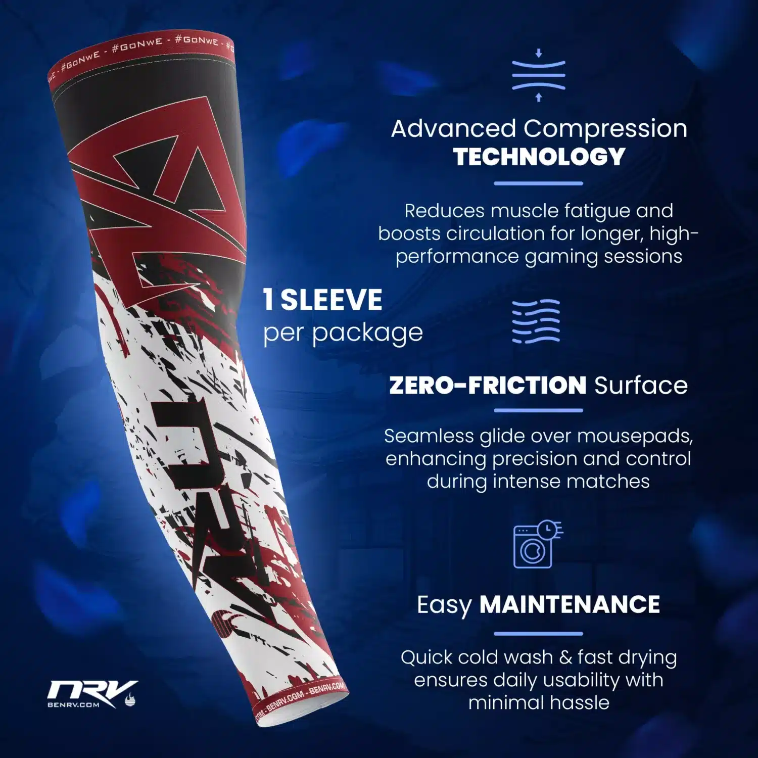 NRV Gaming Sleeve Esport Performance Material