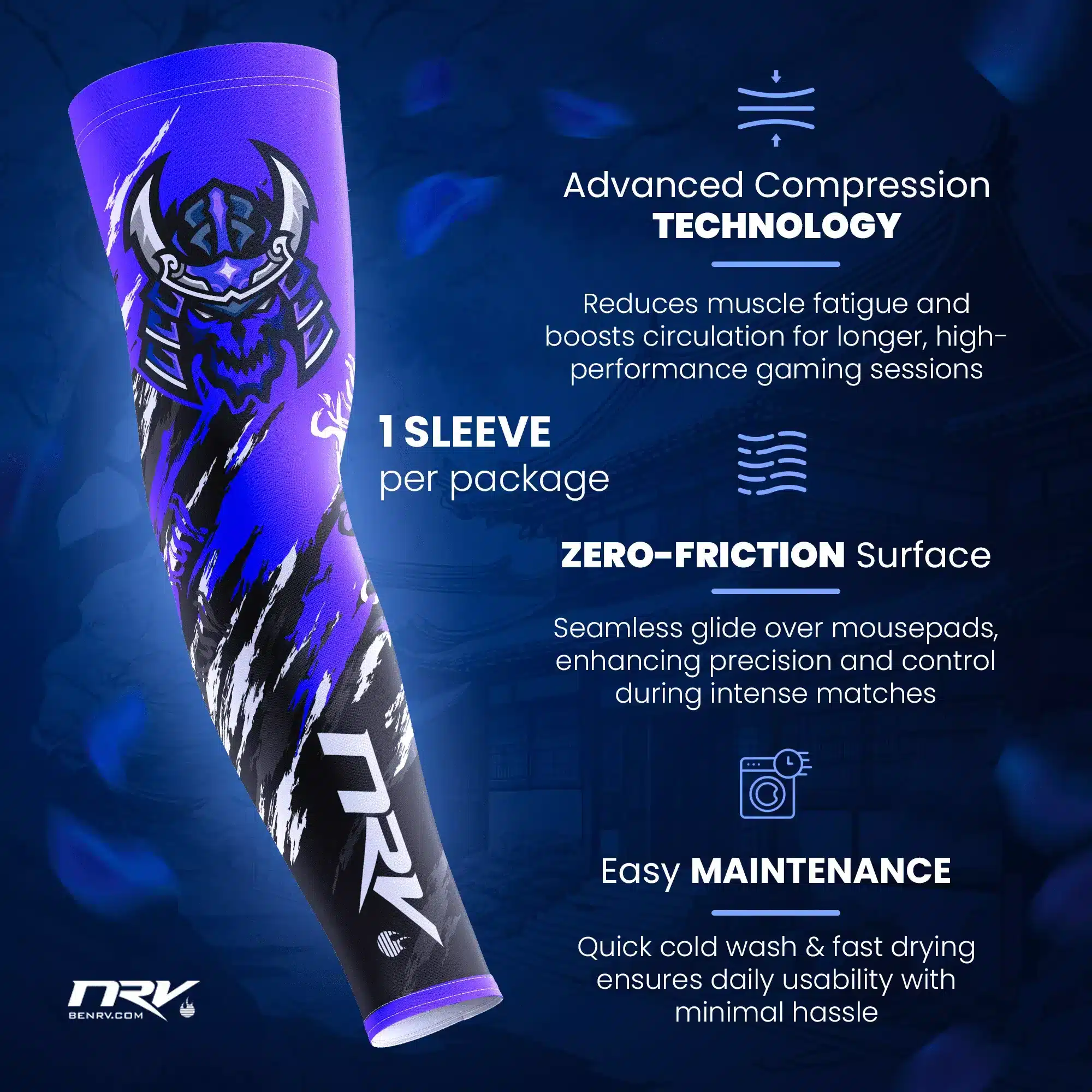 NRV Gaming Sleeve Esport Performance Material
